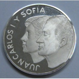 1980-JUAN CARLOS- SOFIA - 2 ONZAS - ESPAÑA - PLATA