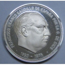 1975-FRANCISCO FRANCO -1 ONZA - ESPAÑA - PLATA