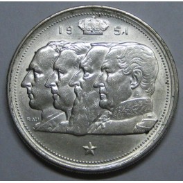 1951- BELGICA - 100 FRANCS - BELGIE - PLATA