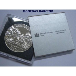 1989 - CANADA -  DOLLAR  - FLEUVE MACKENZIE RIVER -PLATA