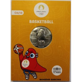 2024- BASKETBALL- 10 EUROS - FRANCIA -BLISTER