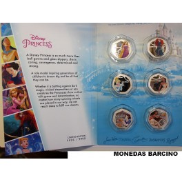 2025- PRINCESAS -DISNEY- COLOR -6 MEDALLAS