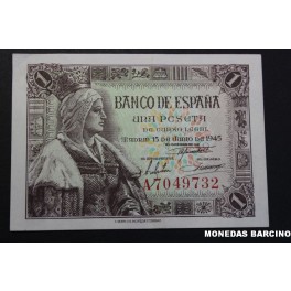 1945- ISABEL -SERIE A- 1 PESETA- MADRID-BILLETE