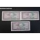 1966- RUMANIA - 10 LEI - 3 BILLETES - ARMAS