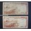 1961-1964- LIBANO -1 LIURE- LIBANAISE - 2 BILLETES