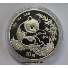 1994- OSO PANDA - 10 YUAN - CHINA - ONZA - PLATA