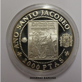 1993- PEREGRINOS -2000 PESETAS - ESPAÑA - PLATA