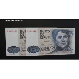 1979- ROSALIA -SERIE R - 500 PESETAS - ESPAÑA-pareja