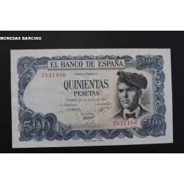 1971- VERDAGUER -SIN SERIE- 500 PESETAS -MADRID