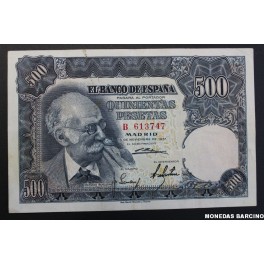 1951- BENLLIURE -SERIE B- 500 PESETAS - MADRID