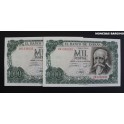 1971- ECHEGARAY - SERIE 2R- 1000 PESETAS - PAREJA -MADRID