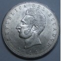 1944- ECUADOR - 5 SUCRES - MEXICO -PLATA 