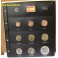 2008- 9 MONEDAS - EUROS - ESPAÑA- HOJA PARDO