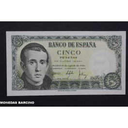 1951- BALMES -SERIE V - 5 PESETAS -BANCO ESPAÑA