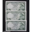 1954- ALFONSO X - SERIE K- 5 PESETAS -BANCO ESPAÑA 