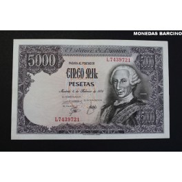 1976- CARLOS III -SERIE L - 5000 PESETAS - BANCO ESPAÑA
