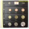 2002- 9 MONEDAS - EUROS - ESPAÑA- HOJA PARDO