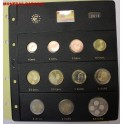 2012- 11 MONEDAS - EUROS - ESPAÑA- HOJA PARDO