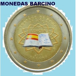 2007- TRATADO ROMA - 2 EUROS - ESPAÑA- EUROPA