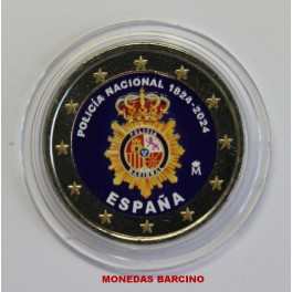 2024- POLICIA -COLOR - 2 EUROS- ESPAÑA
