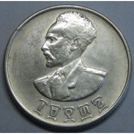 1936- ETHIOPIA - 50 SANTEEM - HAILE SELASSIE -PLATA