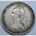 1889- VICTORIA - 6 PENCE - INGLATERRA - PLATA