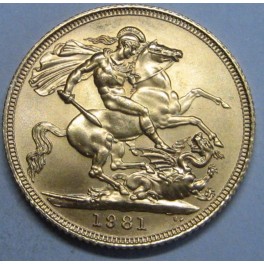 1981 - 1 POUND - REINO UNIDO - ELIZABETH II- 
