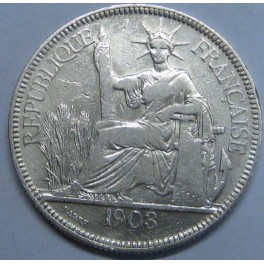 1903- INDOCHINA - PIASTRE - COMMERCE - FRANCIA