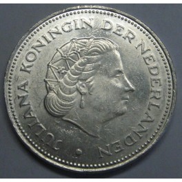 1970- JULIANA  REINA - 10 GULDEN - HOLANDA - PLATA