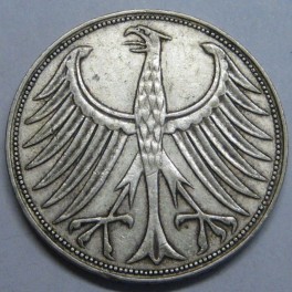 1957- AGUILA - 5 MARK - ALEMANIA - DEUTSCHE