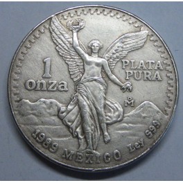 1989- LIBERTAD - ONZA - MEXICO - PLATA- BULLION