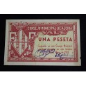 1937- ALCIRA - VALENCIA - 1 PESETA - BILLETE