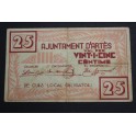 1937- ARTES - BARCELONA - 25 CENTIMOS - BILLETE