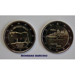2025- MALTA - 2 EUROS - MDINA - BUEY - 2 MONEDAS 2025- MALTA - 2 EUROS - MDINA - BUEY - 2 MONEDAS