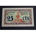 1937- JATIVA - VALENCIA - 25 CENTIMOS - BILLETE