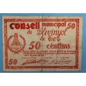 1937- GLEVINYOL DE TER - 50 CENTIMOS - BARCELONA - BILLETE 