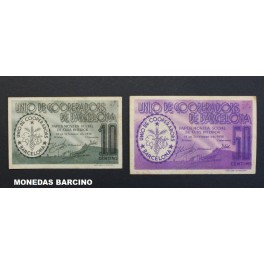 1937- COOPERADORS- BARCELONA - 10-50 CENTIMOS 