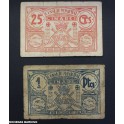 1937- LINARES - JAEN - 25 CENTIMOS  - 1 PESETA - BILLETE