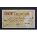1937- MOLINS LLOBREGAT - BARCELONA -1 PESETA