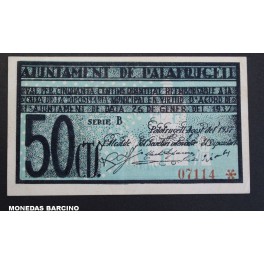 1937- PALAFRUGELL - GIRONA - 50 CENTIMOS - BILLETE