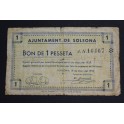 1937- SOLSONA - LLEIDA - 1 PESETA - BILLETE 