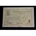 1937- QUERALBS - GIRONA - 1 PESSETA - BILLETE