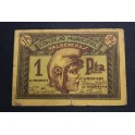 1937- VALDEPEÑAS -BILLETE- 1 PESETA -CIUDAD REAL