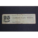 1937- VILAFRANCA PENEDES - BARCELONA - 25 CENTIMOS