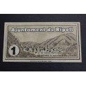 1937- RIPOLL - GIRONA - 1 PESETA - BILLETE