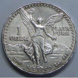 1985- LIBERTAD - ONZA - MEXICO - PLATA- BULLION