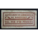 1937-CORNUDELLA DE MONTSANT - 0,50 PESETA - TARRAGONA - BILLETE