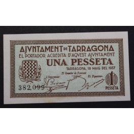 1937- TARRAGONA - 1 PESETA - BILLETE