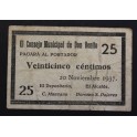 1937-DON BENITO - BADAJOZ - 25 CENTIMOS -