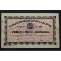 1937- ALBOX - 25 CENTIMOS - ALMERIA -BILLETE
